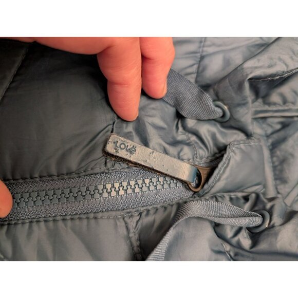 Lole thin Puffer Jacket womens size S Primaloft Slate Blue - Picture 5 of 9